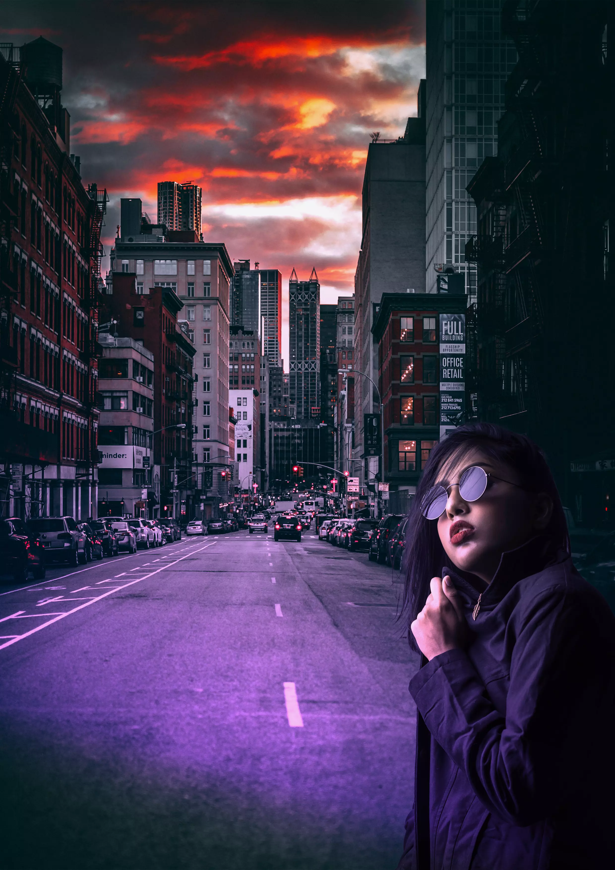 woman on a street